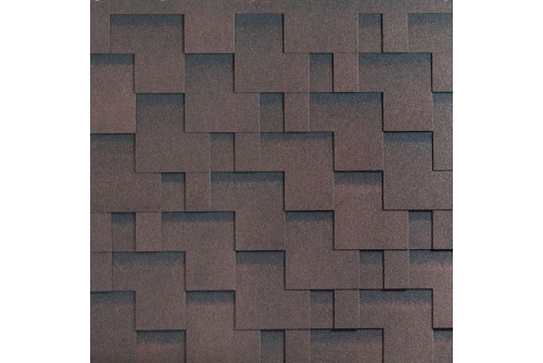 Черепица гибкая Katepal Rocky спелый каштан