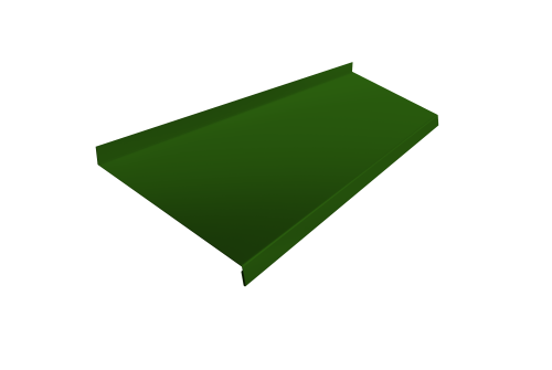 Отлив простой 200 0,45 PE с пленкой RAL 6002 лиственно-зеленый (2м)