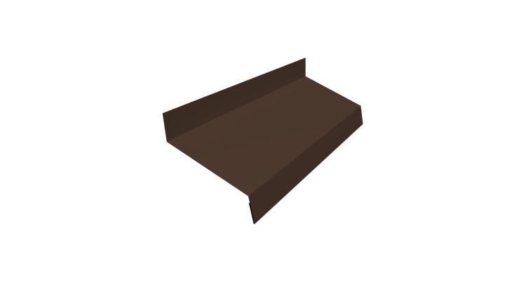 Отлив простой 50 0,5 Velur X RAL 8017 шоколад (2м)