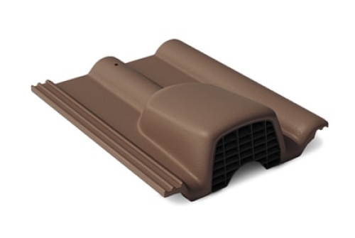 Вентиляционная черепица Braas Франкфуртская темно-коричневый