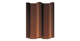 Рядная черепица Braas Франкфуртская темно-коричневый