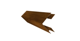Планка угла внешнего сложного Блок-хаус new 0,45 Print Elite Golden Wood TwinColor (2м)
