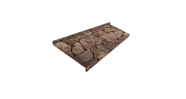 Отлив простой 250 0,45 Print Elite King Stone TwinColor (2м)