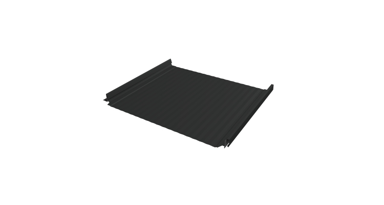 Кликфальц Pro Gofr Grand Line 0,45 Drap с пленкой на замках RAL 7016 антрацитово-серый