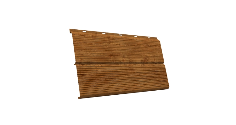 ЭкоБрус 0,345 Gofr 0.45 Print Elite с пленкой Golden Wood TwinColor