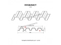 Профнастил Н75 x 750 А ПЭ 01 RAL 2004 0,7 мм