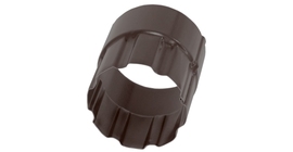 Соединитель трубы 100 мм Мatt RAL 8017 шоколад