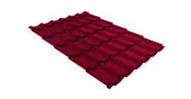 Металлочерепица классик Grand Line 0,45 PE RAL 3003 рубиново-красный