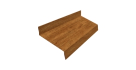 Отлив простой 50 0,45 Print Elite Golden Wood TwinColor (3м)