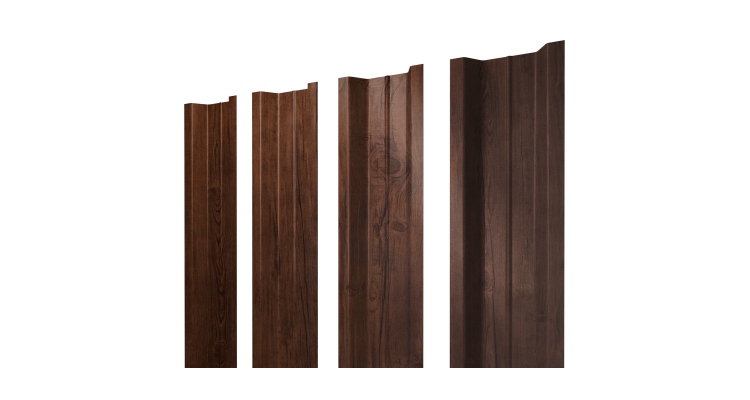 Штакетник П-образный В с прямым резом 0,4 Print Premium Cherry Wood Fresh TwinColor