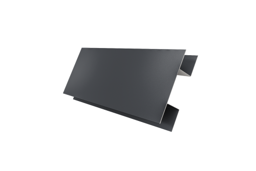 Планка H-образная Блок-хаус new 0,5 Drap TX RAL 7024 мокрый асфальт (3м)