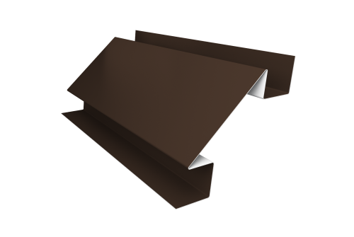 Планка угла внутреннего сложного Блок-хаус new 0,5 Satin Matt RAL 8017 шоколад (3м)