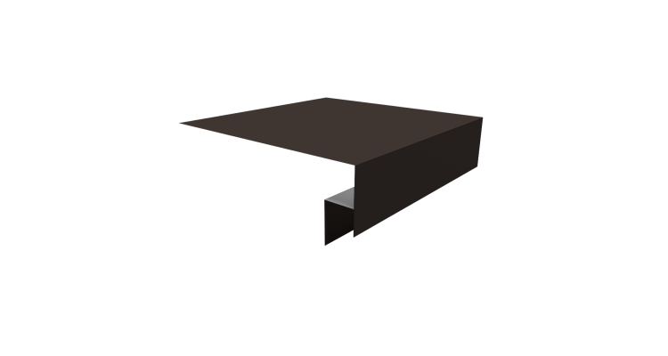 Планка околооконная сложная Блок-хаус new 250х50х27 (j-фаска) 0,45 Drap TX RR 32 темно-коричневый (2м)