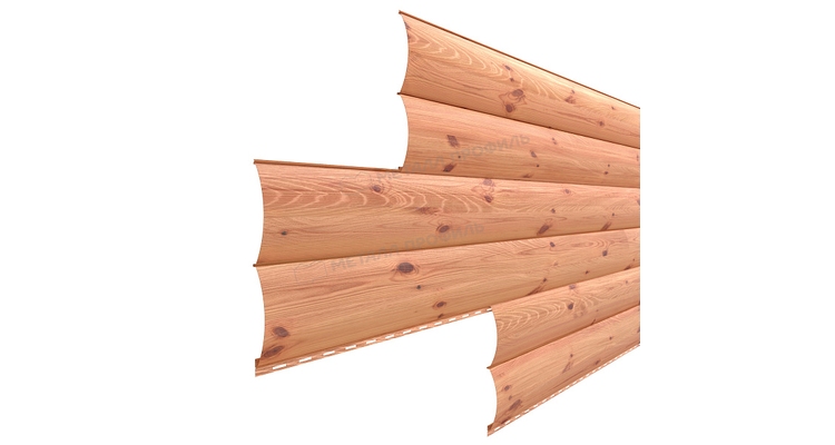 Сайдинг Металл Профиль Woodstock-Н-28х330 (ECOSTEEL_T-12-Золотой Орех-0.45)