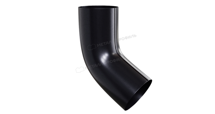 Колено трубы Металл Профиль PURMAN BLACK EDITION D100 RAL 9005