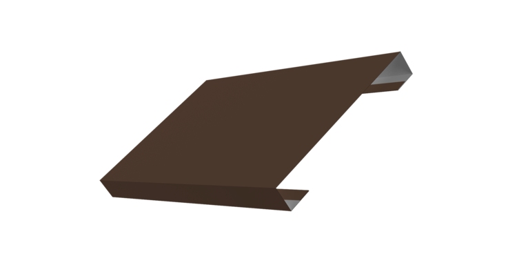 Ламель лицевая 150 забора жалюзи Texas 0.5 PurPro с пленкой RAL 8017 шоколад