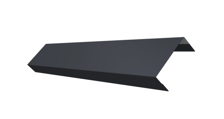 Ламель лицевая 50 забора жалюзи Texas 0.5 PurPro с пленкой RAL 7024 мокрый асфальт