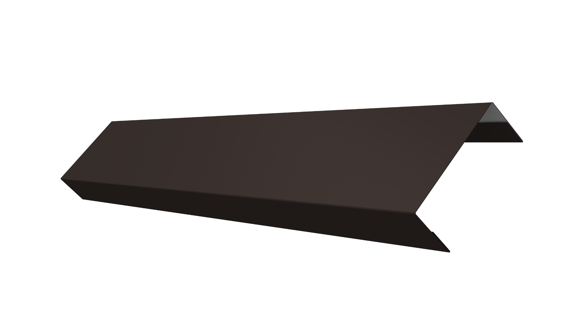 Ламель лицевая 50 забора жалюзи Texas 0.5 PurPro с пленкой RR 32 темно-коричневый