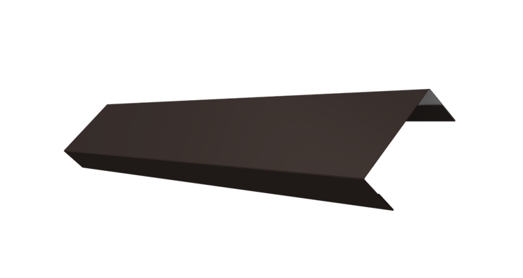 Ламель обратная 50 забора жалюзи Texas 0.5 Satin с пленкой RR 32 темно-коричневый