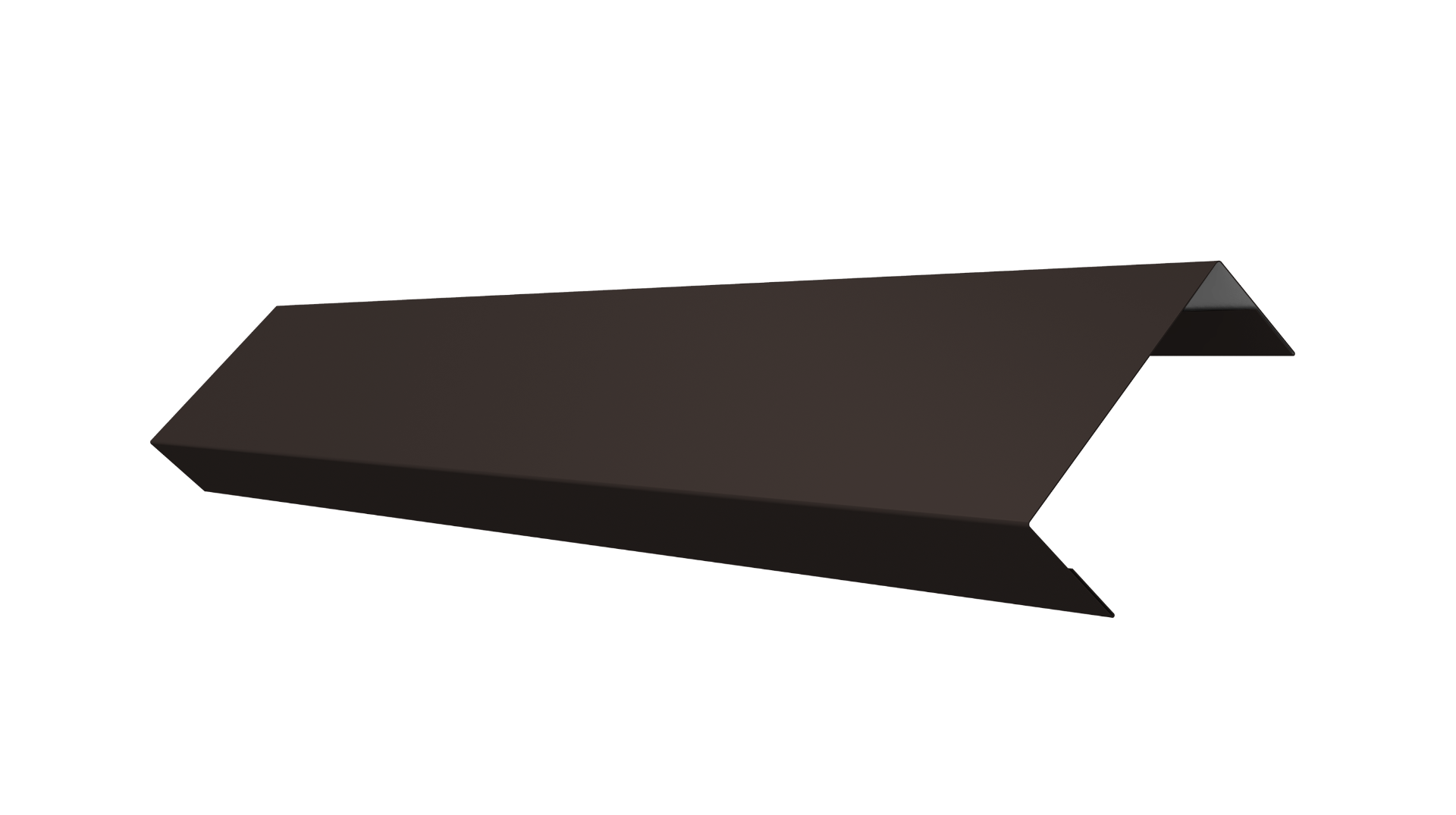 Ламель обратная 50 забора жалюзи Texas 0.5 Velur X с пленкой RR 32 темно-коричневый