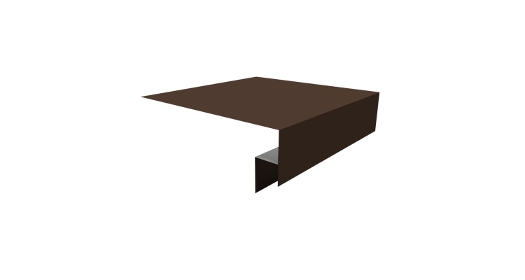 Планка околооконная сложная Экобрус Grand Line 250х50х25 0,5 Drap TX RAL 8017 шоколад (2м)