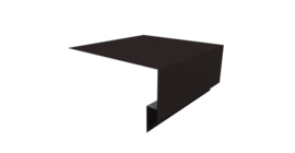 Планка околооконная сложная Экобрус Grand Line 250х75х25 0,5 Drap RAL 9005 черный (3м)