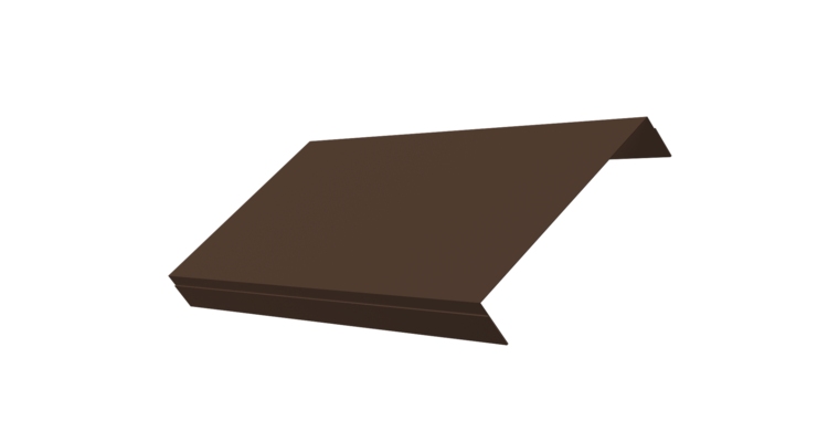 Ламель обратная 150 забора жалюзи Texas 0.5 Rooftop Бархат с пленкой RAL 8017 шоколад