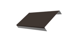 Ламель обратная 150 забора жалюзи Texas 0.5 PurPro Matt 275 с пленкой RR 32 темно-коричневый