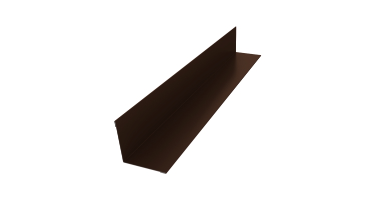 Угол внутренний 30х30 0,5 Satin с пленкой RAL 8017 шоколад (2м)