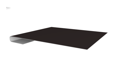 Планка завершающая 0,45 Drap RAL 9005 черный (3м)