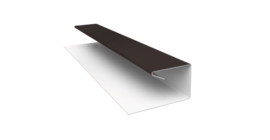 Планка П-образная завершающая сложная (КД) 0,45 Drap TX RR 32 темно-коричневый (3м)