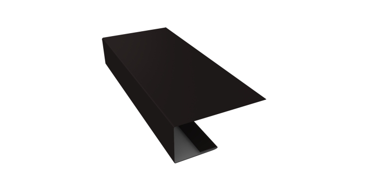 J-Профиль 18мм 0,45 Drap TR RAL 9005 черный (2м)