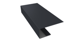 J-Профиль 18мм 0,5 Drap TX RAL 7024 мокрый асфальт (3м)