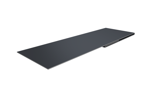 Планка финишная 48х25 0,45 Drap TwinColor RAL 7024 мокрый асфальт (3м)