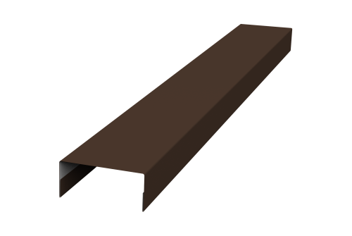 Крышка 30х15 жалюзи Texas 0,5 Satin Matt RAL 8017 шоколад (2м)