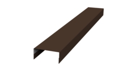 Крышка 30х20 жалюзи Texas 0,7 PE RAL 8017 шоколад (2,5м)