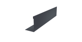 Нащельник 125 Texas 25х35 0,45 Drap-double TX RAL 7024 мокрый асфальт (L2,0)