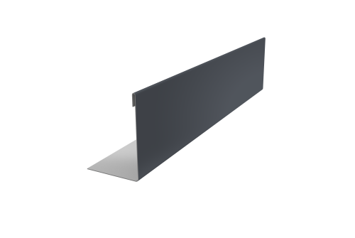 Нащельник 125 Texas 25х35 0,5 Drap TX RAL 7024 мокрый асфальт (L1,5)