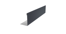 Нащельник 125 Texas 25х35 0,5 Satin Matt TX RAL 7024 мокрый асфальт (L1,5)