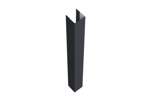 Стойка жалюзи Texas 0,5 Satin Matt TX RAL 7024 мокрый асфальт (1,8м)