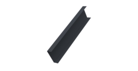 Декоративная накладка на столб универсальная 80х80 для забора жалюзи 0,5 Atlas X RAL 7024 мокрый асфальт (2м)