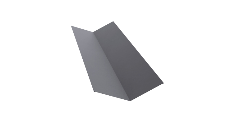 Планка ендовы верхней 145х145 0,45 Drap TX RAL 7004 сигнальный серый (2м)