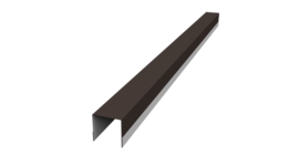 Планка вертикальная обратная для забора жалюзи Palermo 0,5 Satin Matt TX RR 32 темно-коричневый (2м)