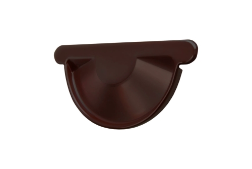 Заглушка торцевая универсальная GL PE Matt 125 мм RAL 8017 шоколад