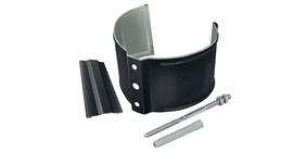 Кронштейн трубы на кирпич GL PE Matt 90 мм RAL 7024 мокрый асфальт