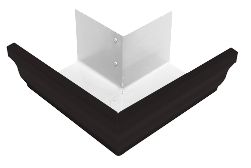 Угол желоба внешний Vortex Matt 90гр 127мм RAL 9005